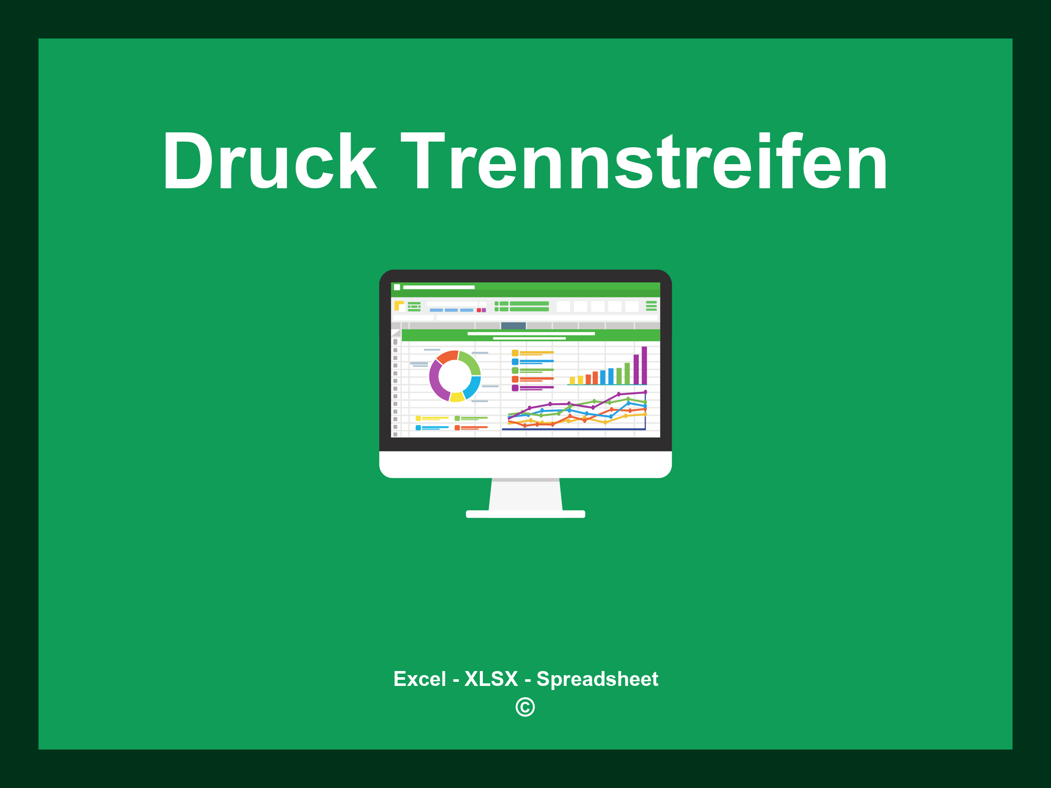 Druckvorlage Trennstreifen