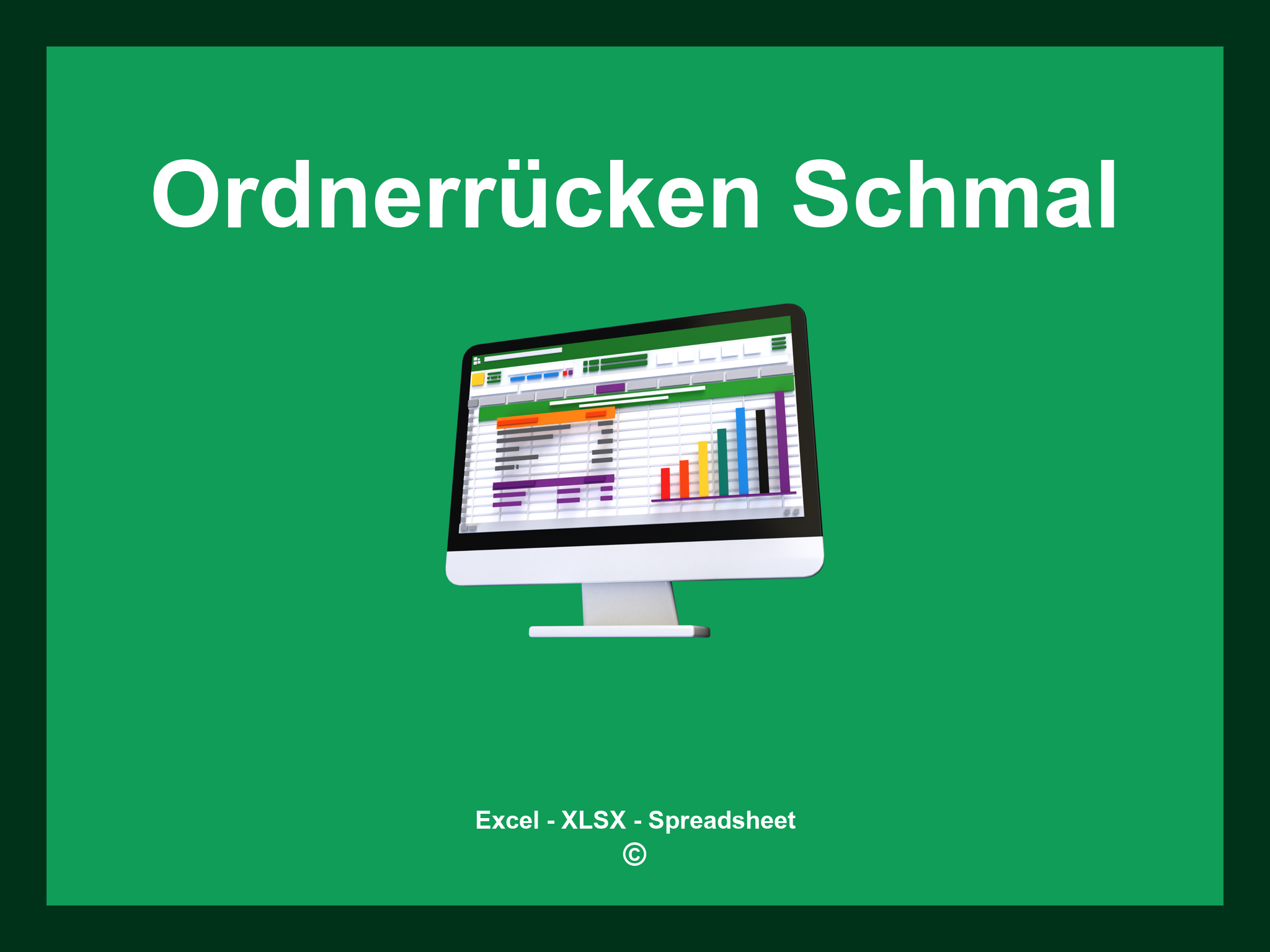 Ordnerrücken Schmal Vorlage Excel