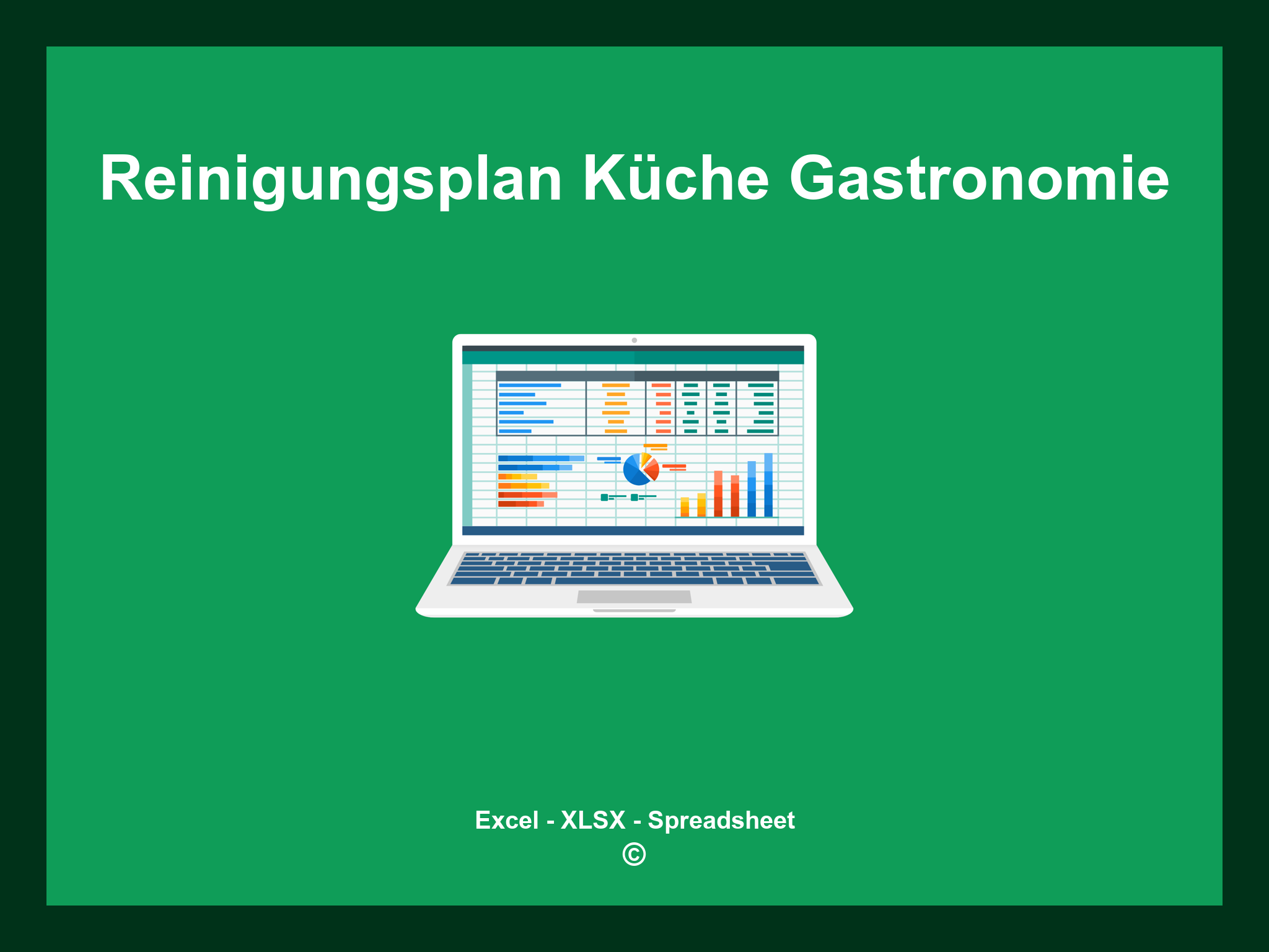 Reinigungsplan Küche Gastronomie Vorlage